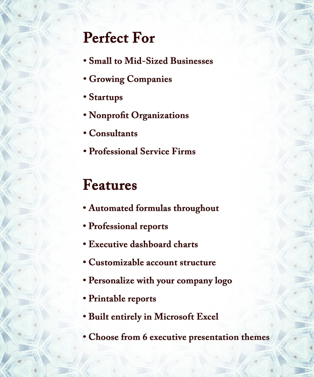 Professional Budgeting System | Excel Financial Workbook | Automated Budget Reports & Executive Dashboards | Small, Mid-Sized, Nonprofits